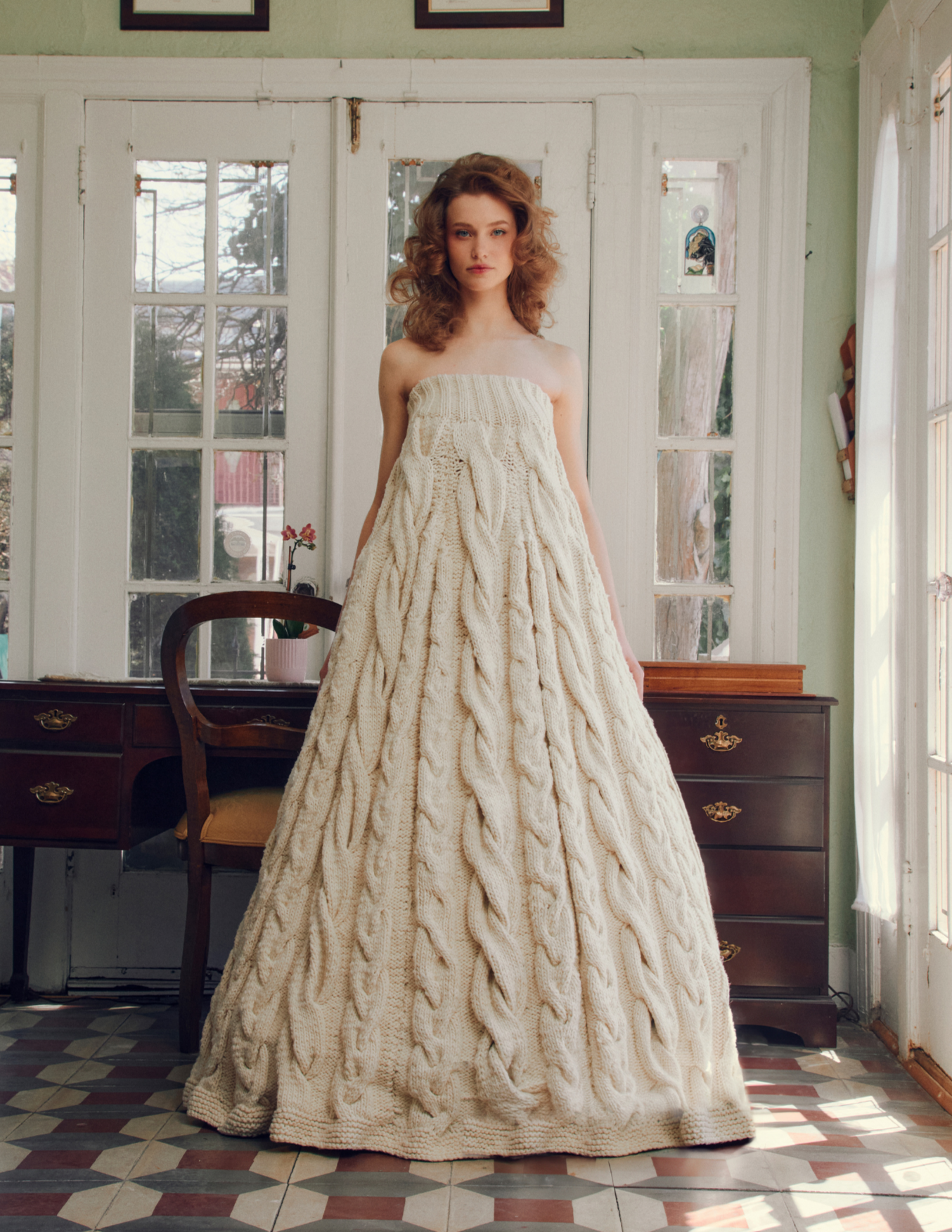 Bootsie Cable Knit Gown – Parker Zinn