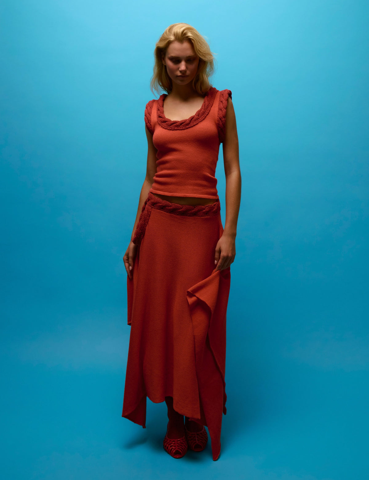Dylan Cable Trim Skirt