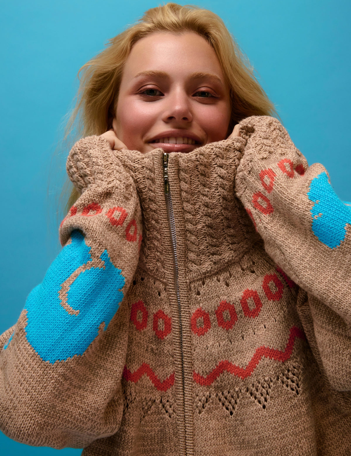 Lindsey Fair Isle Intarsia Bunny Jacket