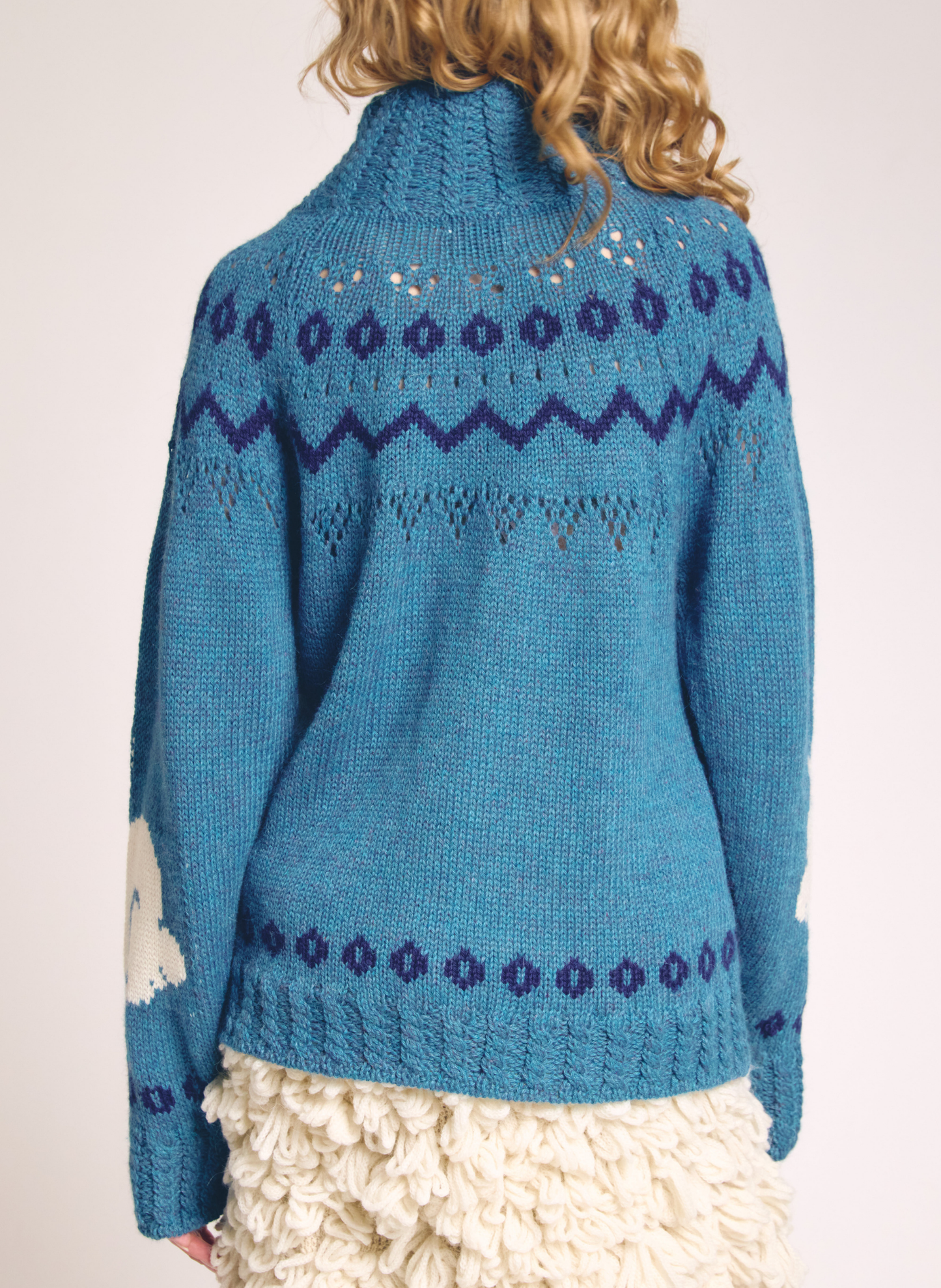 Bunny Intarsia Fair Isle Jacket