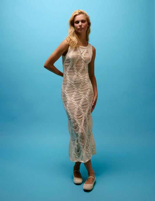 Remi Curved Ladder Cable Dress