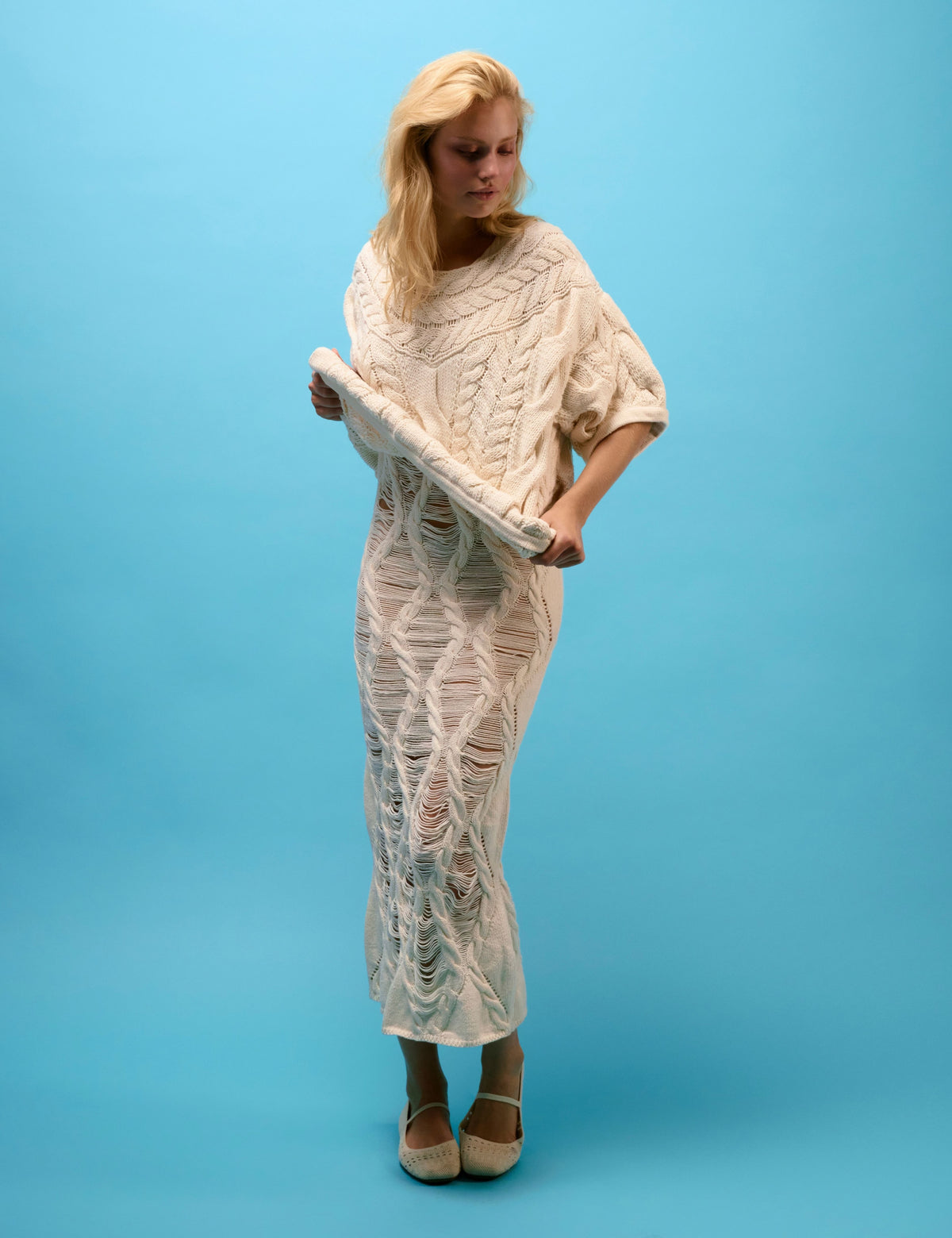 Remi Curved Ladder Cable Dress