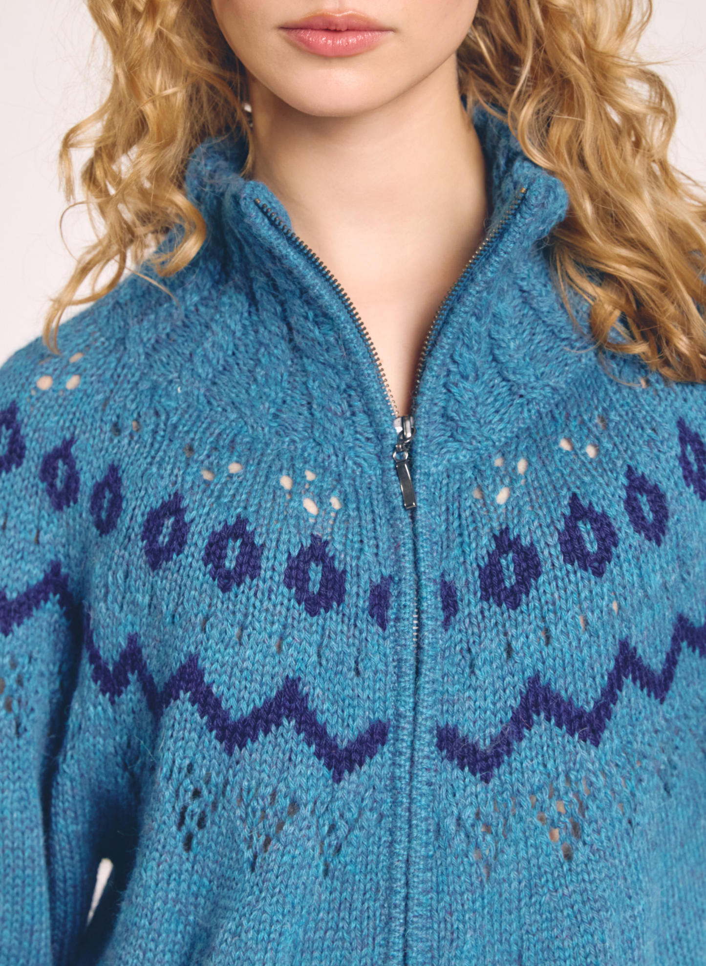 Bunny Intarsia Fair Isle Jacket