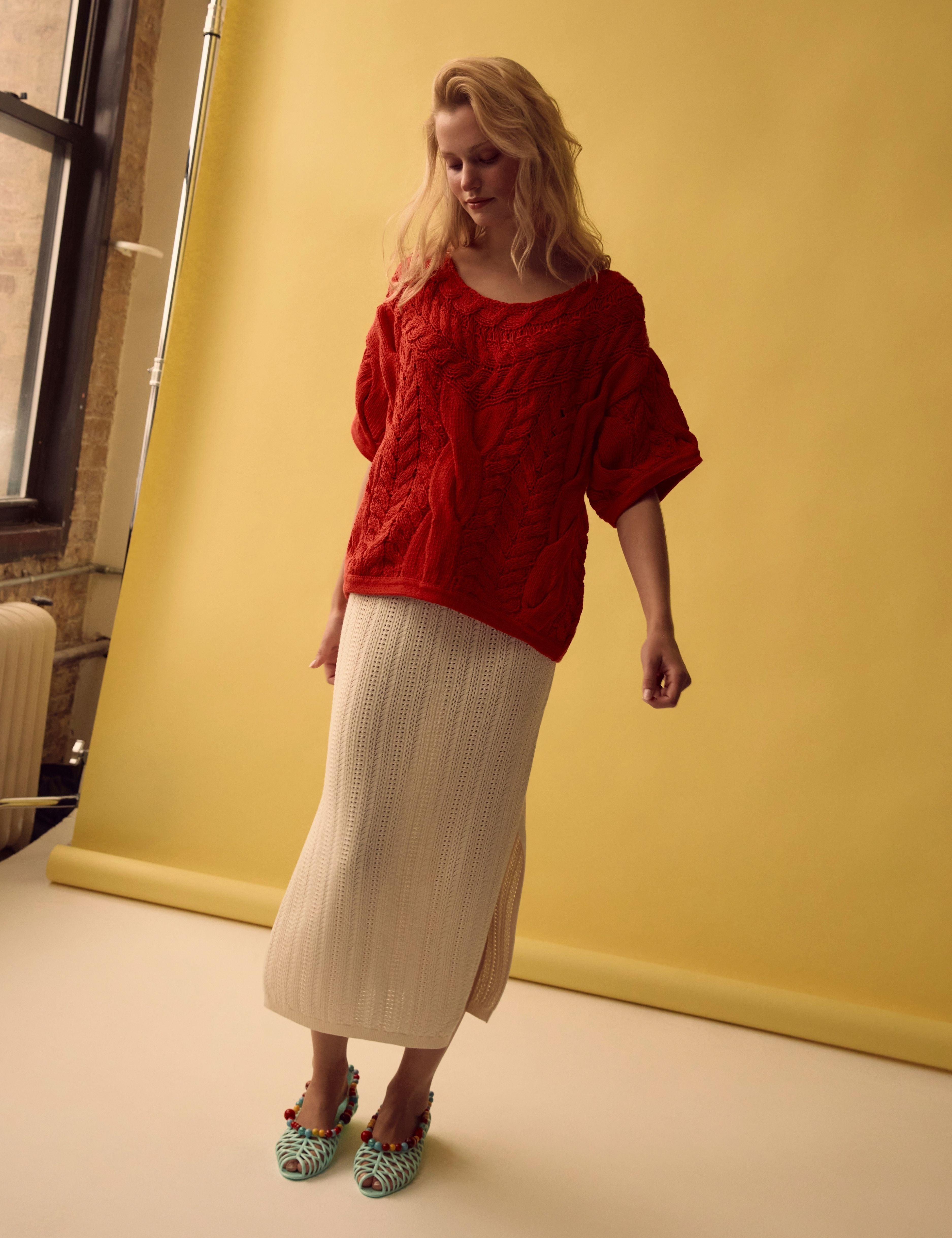 Charlie Pointelle Midi Skirt – Parker Zinn