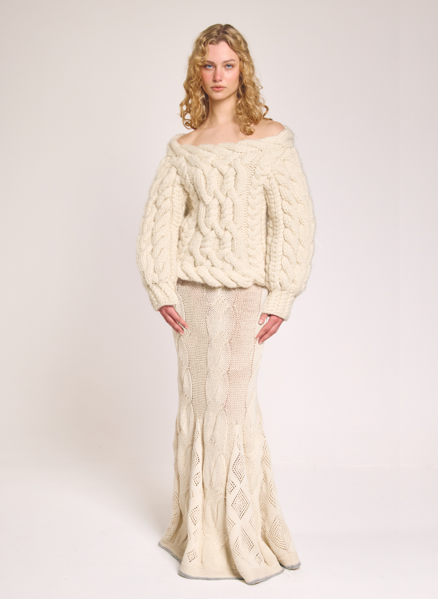 Emery Open Back Cable Sweater