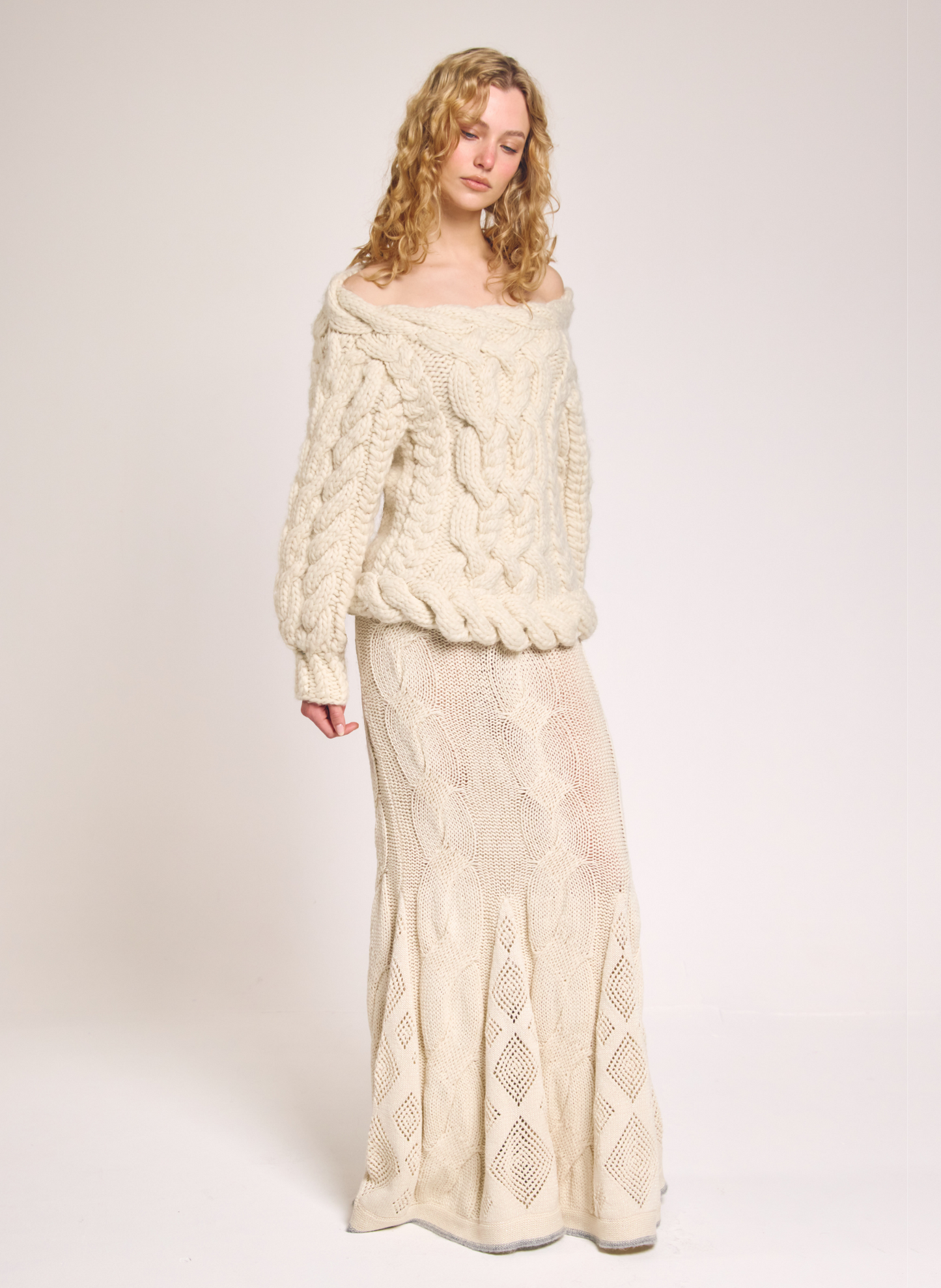 Emery Open Back Cable Sweater